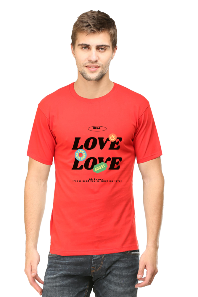 LOVE Round Neck Half Sleeve Classic T-Shirt