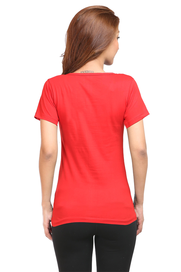 Female Round Neck Half Sleeve T-Shirt - Dog Lover's Classic