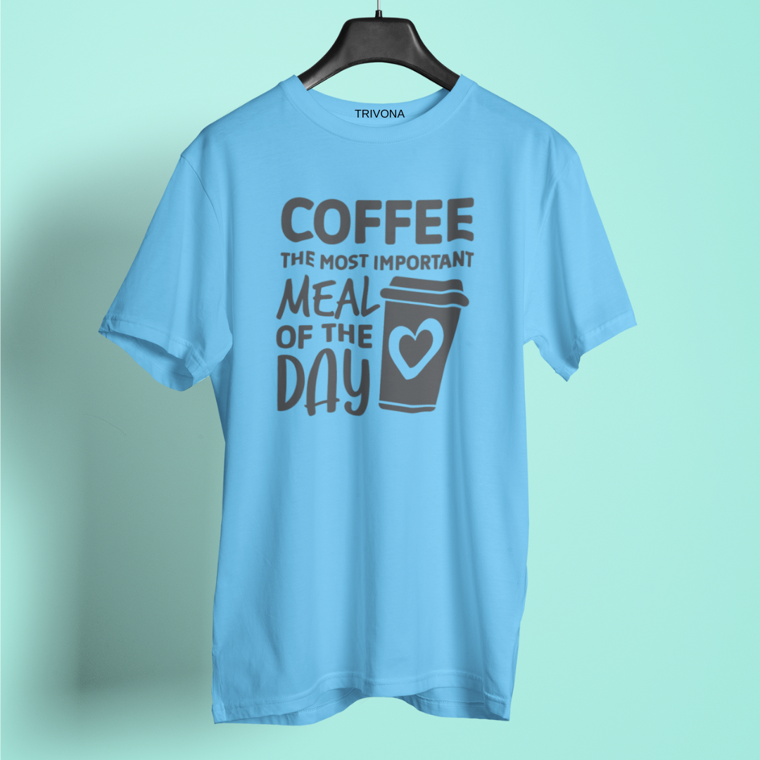 Unisex Coffee Lover's Round Neck Half Sleeve T-Shirt ☕