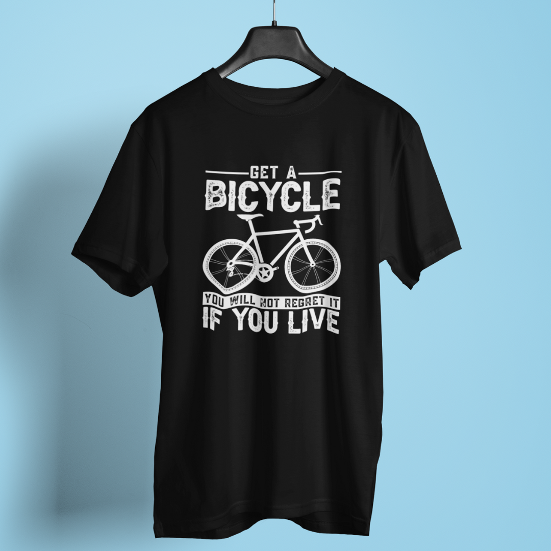 Get a Bicycle round neck t-shirt