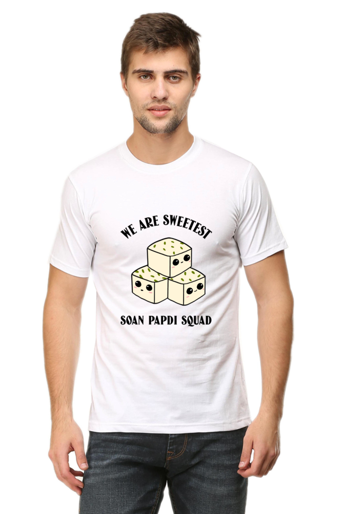 We are sweetest soan papdi squad Round Neck Tee