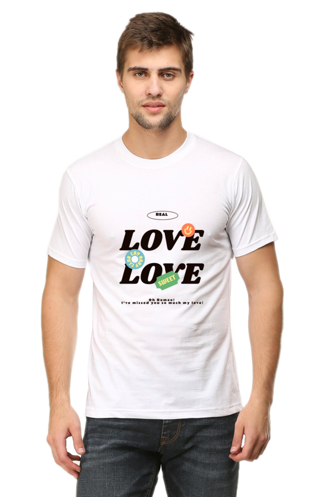 LOVE Round Neck Half Sleeve Classic T-Shirt