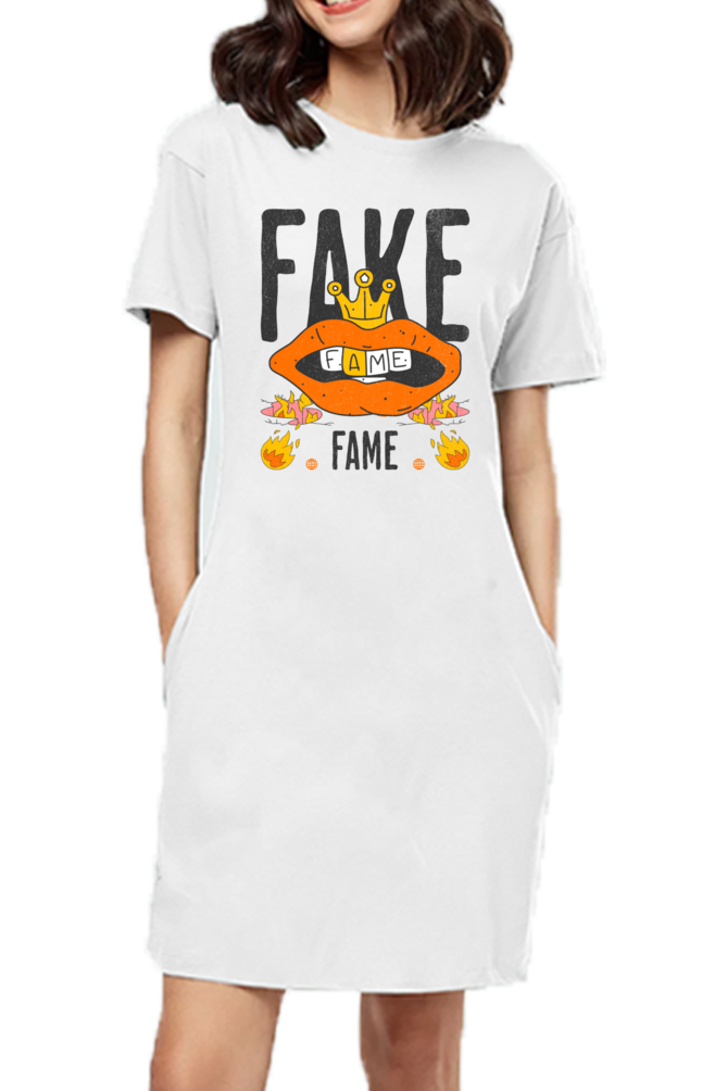 Fake t-shirt dress