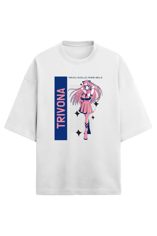 Anime Oversized Terry Tee – Unisex Comfort