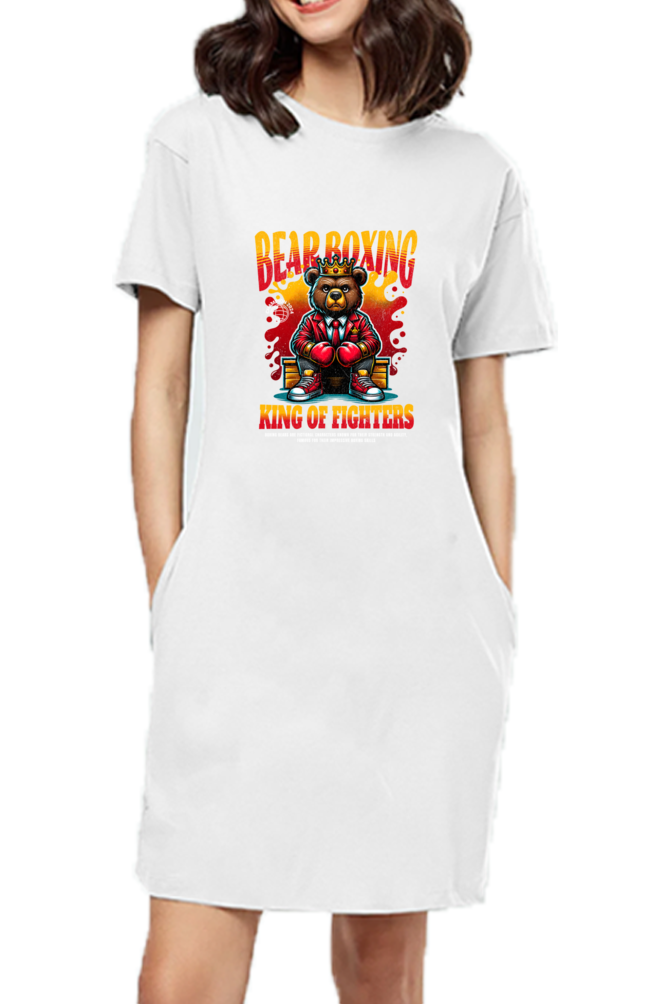 Bear Boxing t-shirt dress