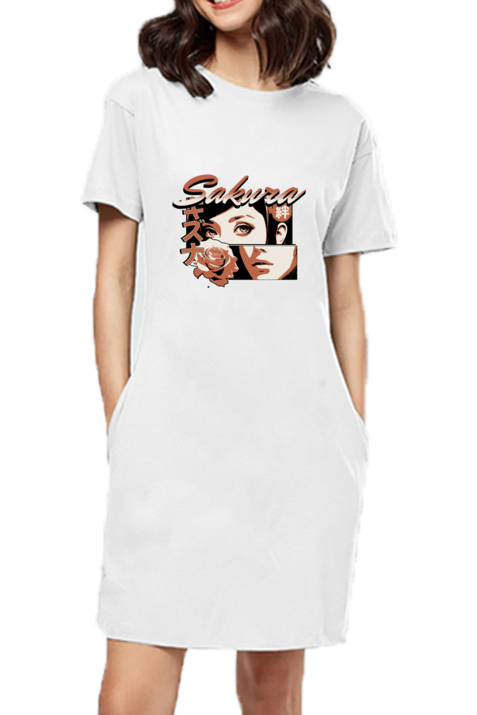 Sakura t-shirt dress