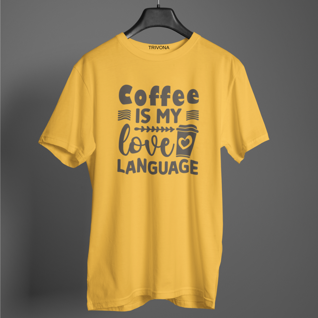 Unisex Coffee Lover's Round Neck Half Sleeve T-Shirt ☕