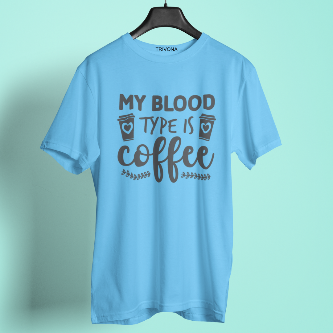 Unisex Coffee Lover's Round Neck Half Sleeve T-Shirt ☕