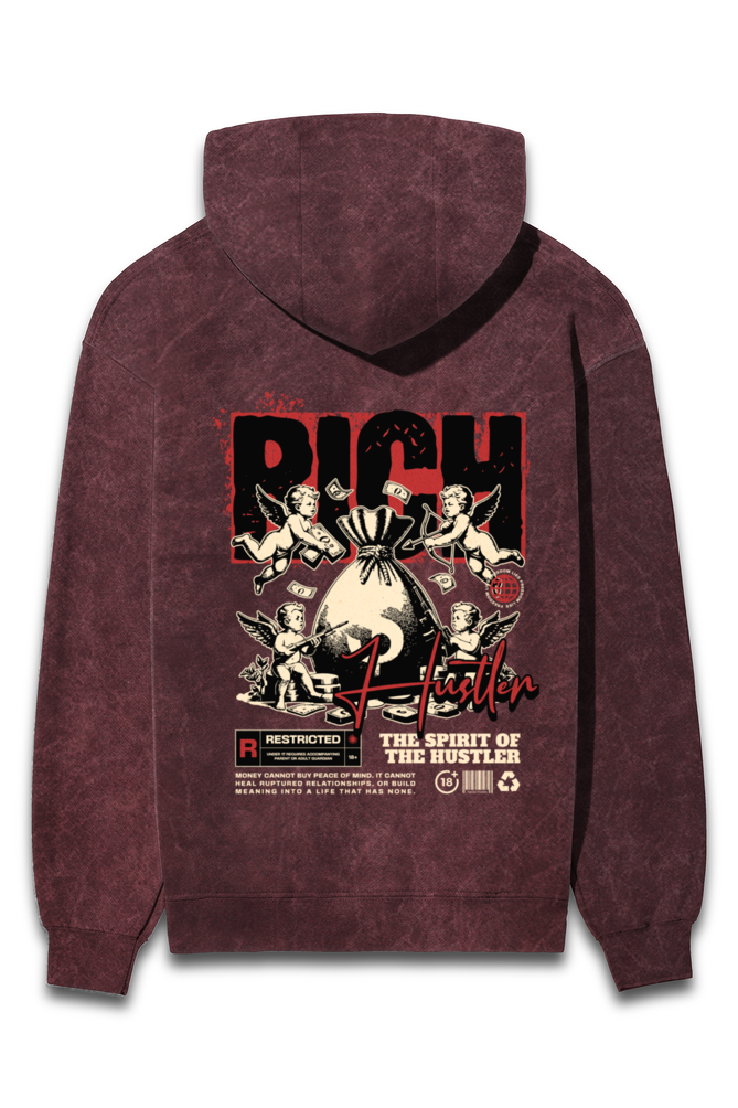 Acid Wash Hoodie – RICH-Vintage-Inspired Streetwear for Ultimate Comfort