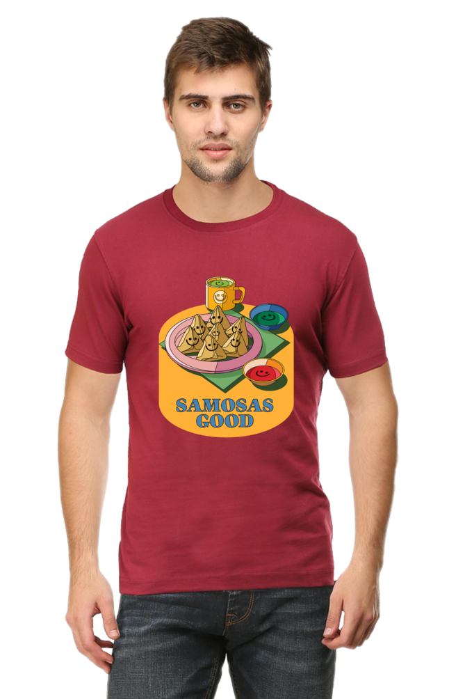 Samosas Good Round Neck T-Shirt