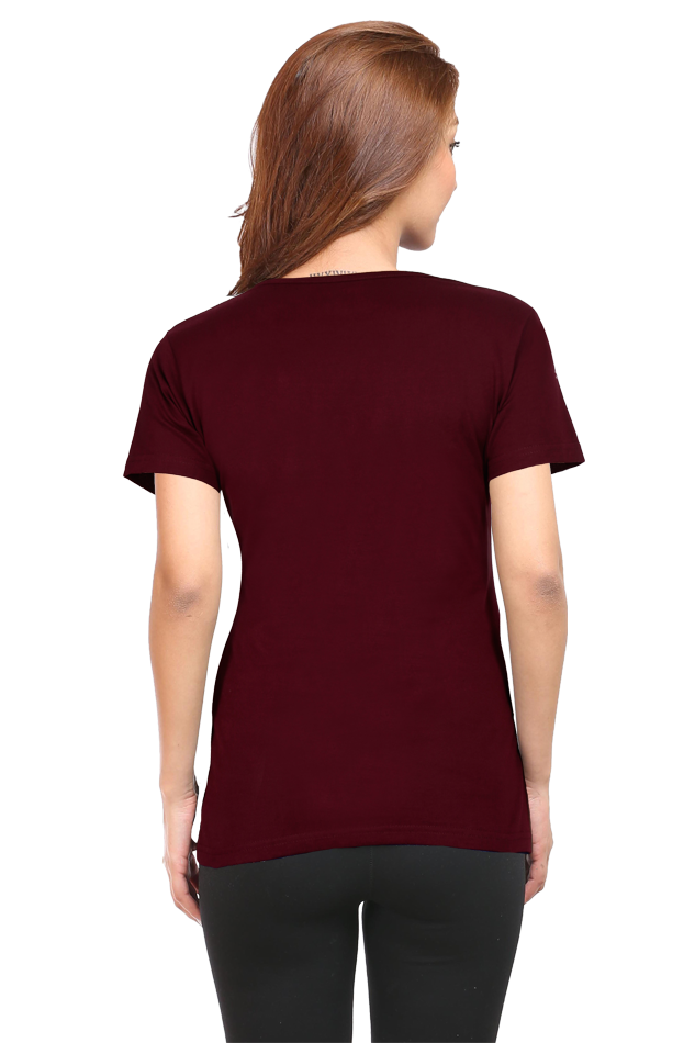 Female Round Neck Half Sleeve T-Shirt - Dog Lover's Classic