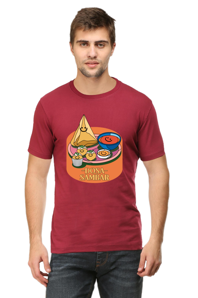 Dosa Sambar Round Neck Food T-Shirt