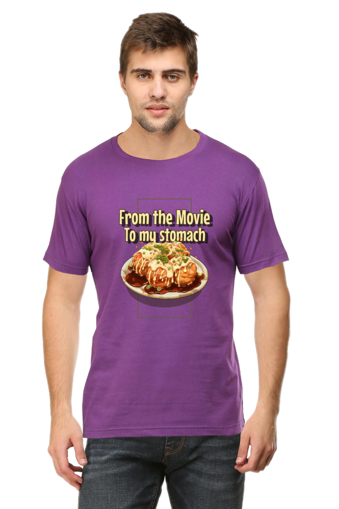 From the movie to my stomach Round Neck Food Tee