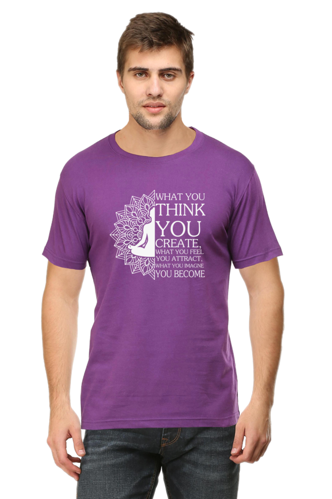 What you think you create round neck t-shirt Iconic