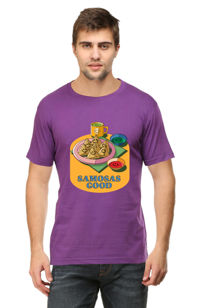 Samosas Good Round Neck T-Shirt