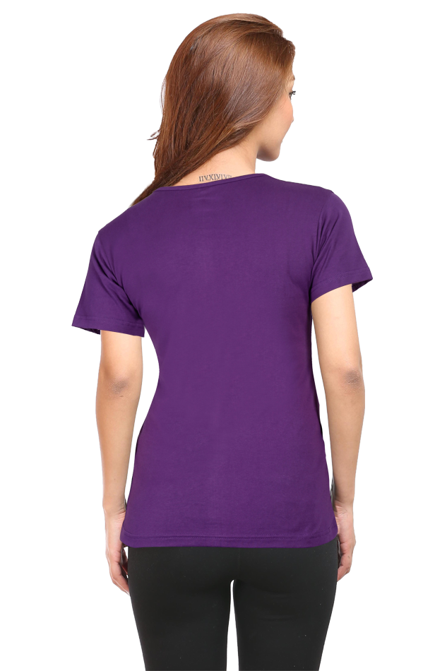 Female Round Neck Half Sleeve T-Shirt - Dog Lover's Classic