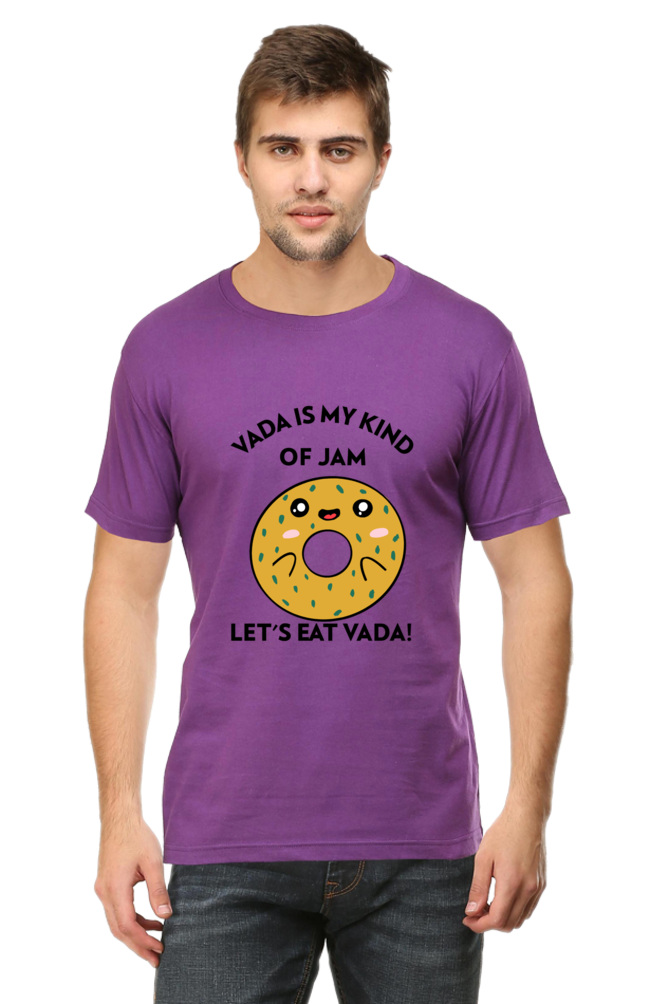 Let's eat vada Round Neck T-Shirt