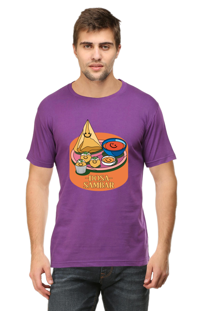 Dosa Sambar Round Neck Food T-Shirt