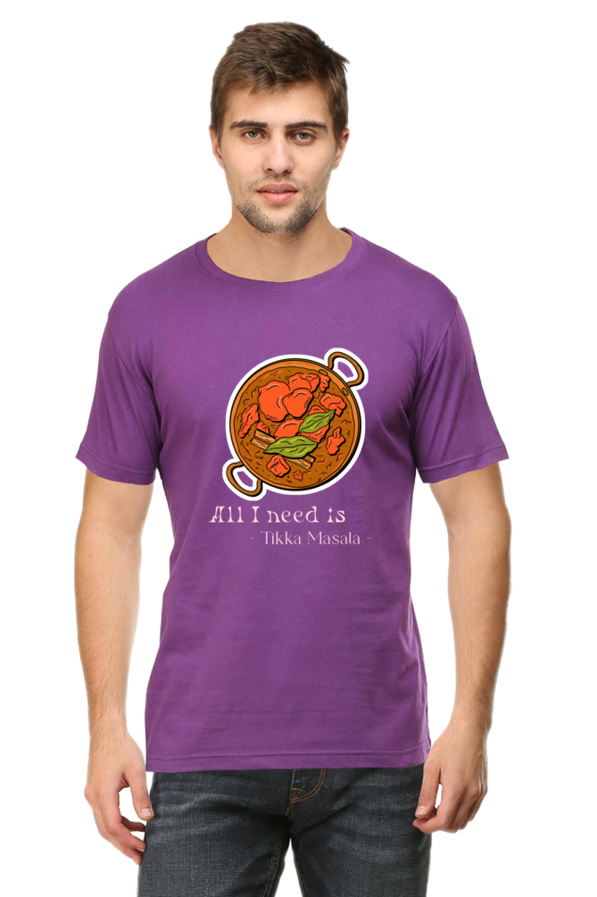 Tikka Masala Round Neck food T-Shirt