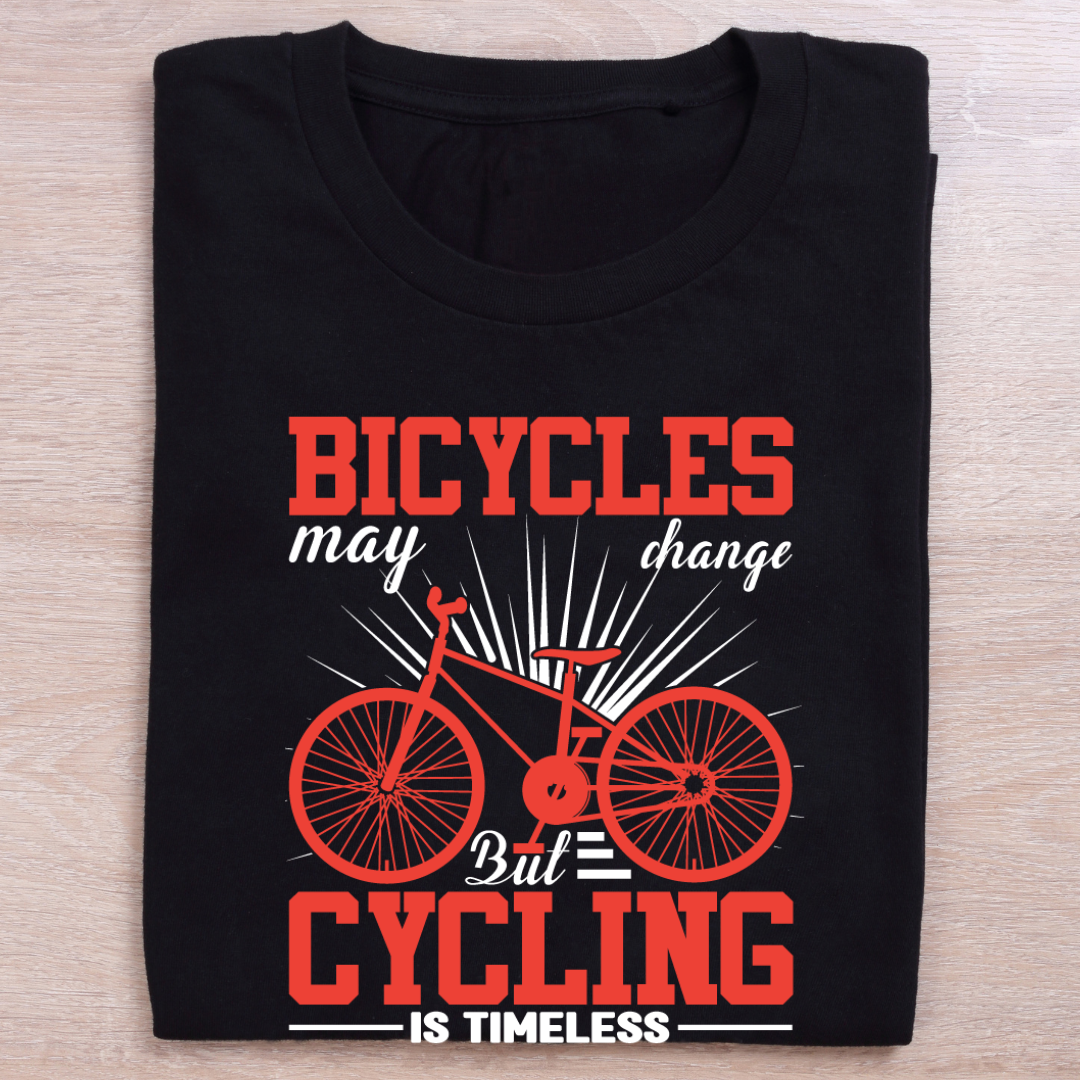 Bicycling round neck t-shirt