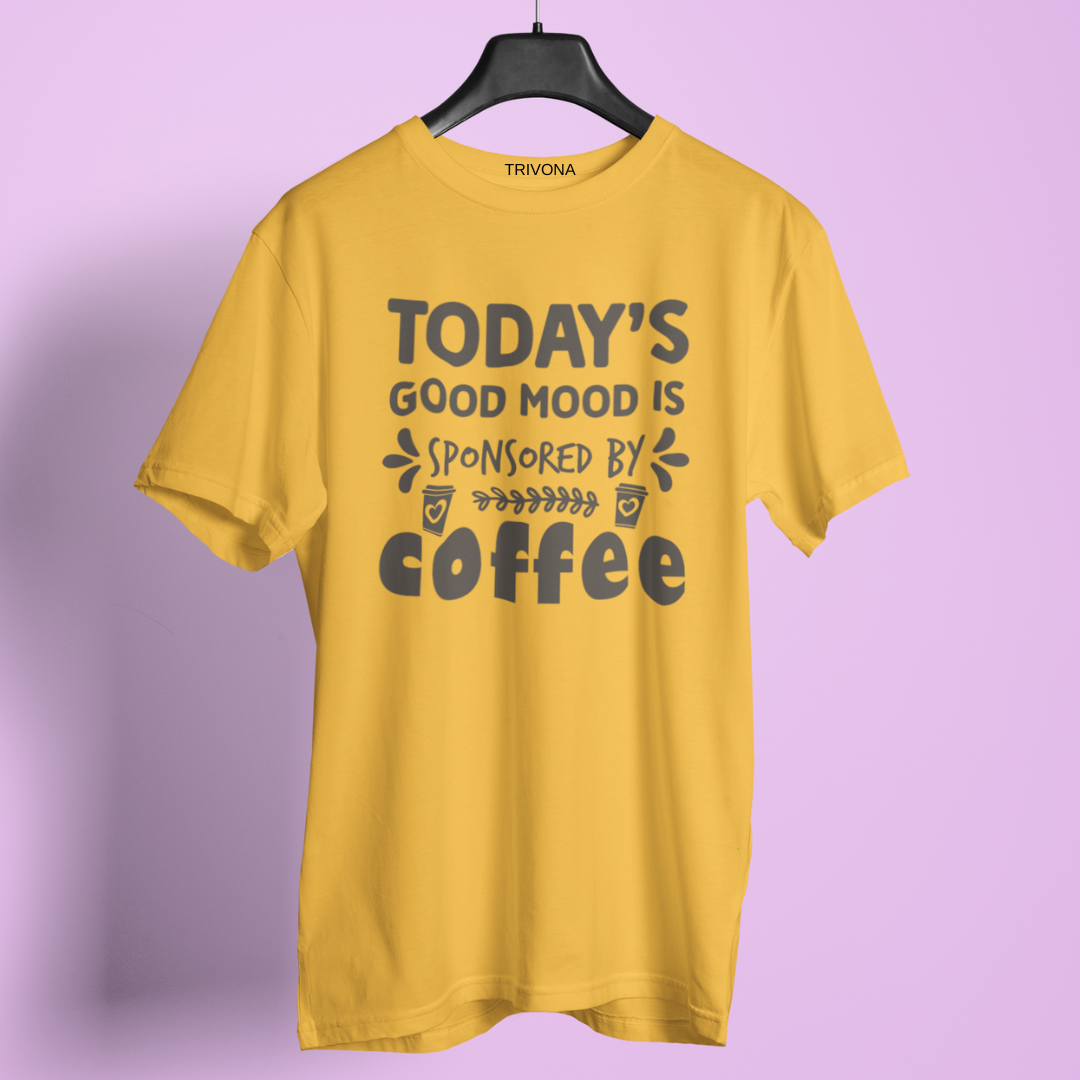 Unisex Coffee Lover's Round Neck Half Sleeve T-Shirt ☕