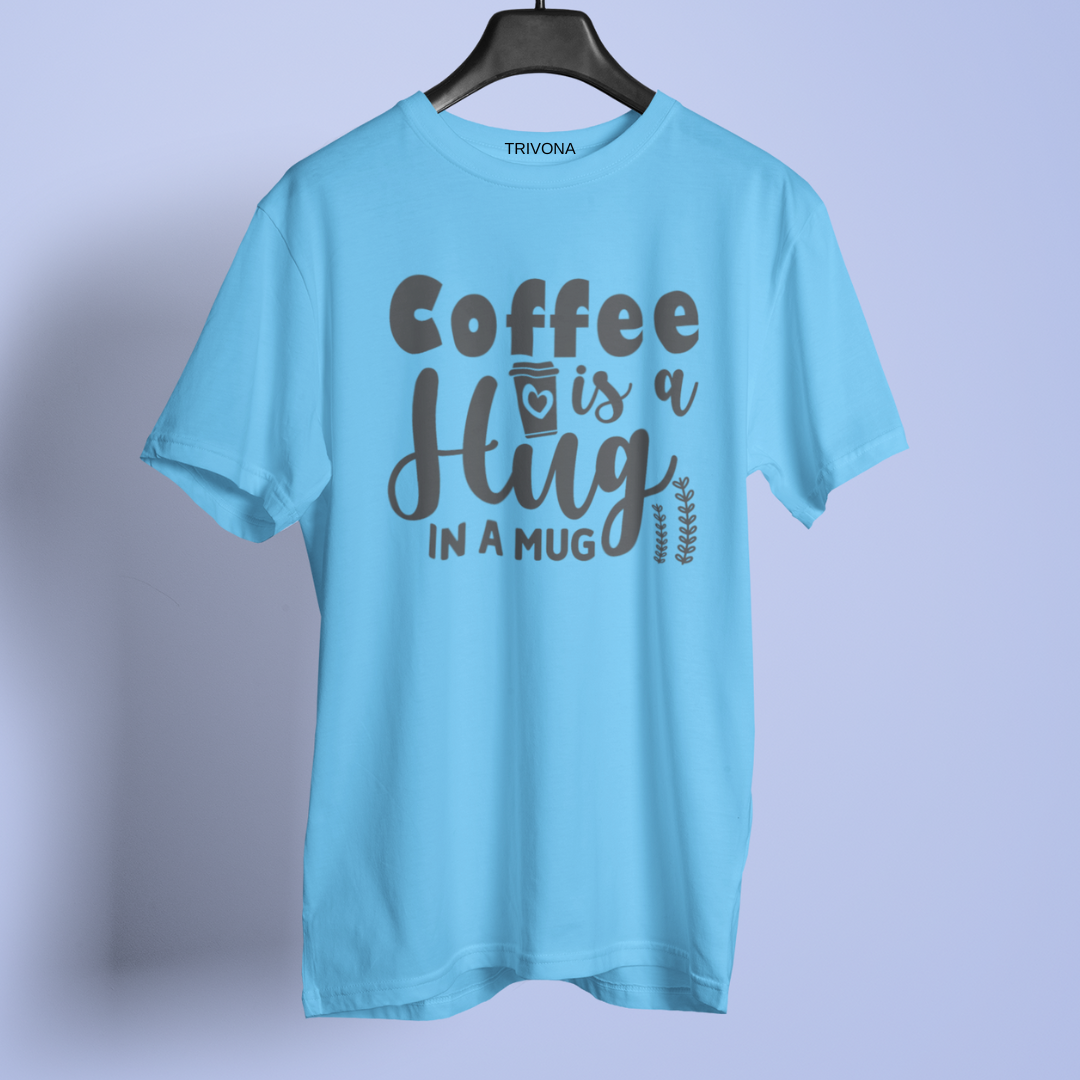 Unisex Coffee Lover's Round Neck Half Sleeve T-Shirt ☕