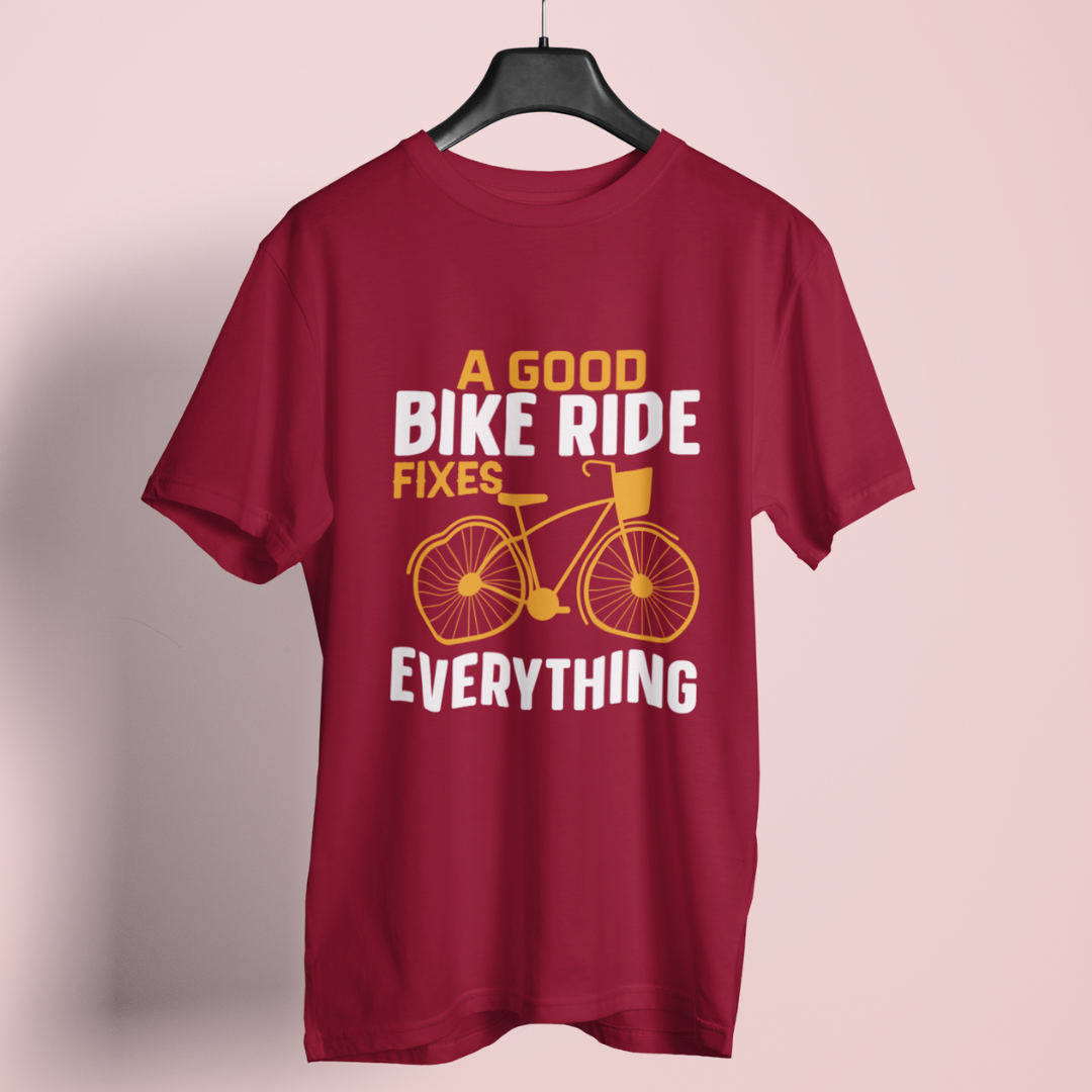 Get a bike Get a ride round neck t-shirt