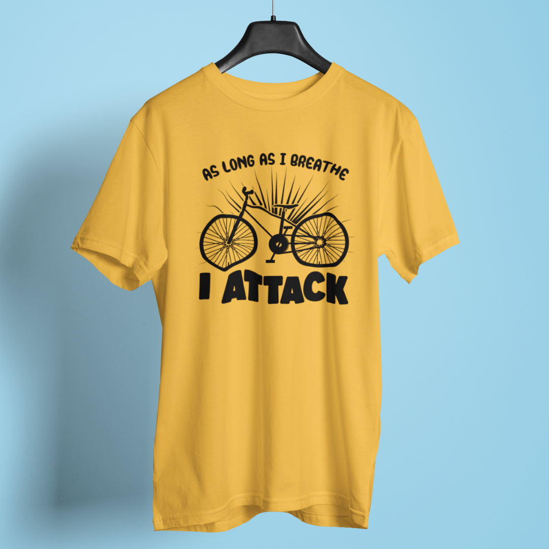 As long as I breathe I attack round neck t-shirt