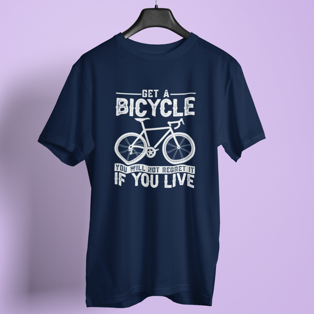 Get a Bicycle round neck t-shirt