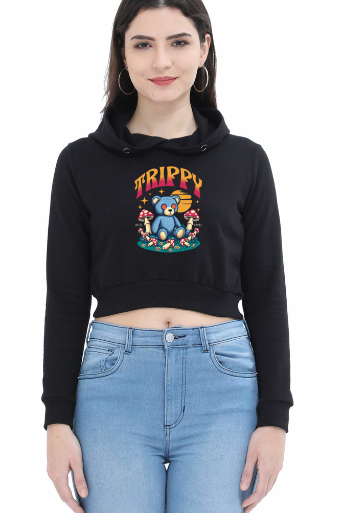 Trippy Crop Hoodie