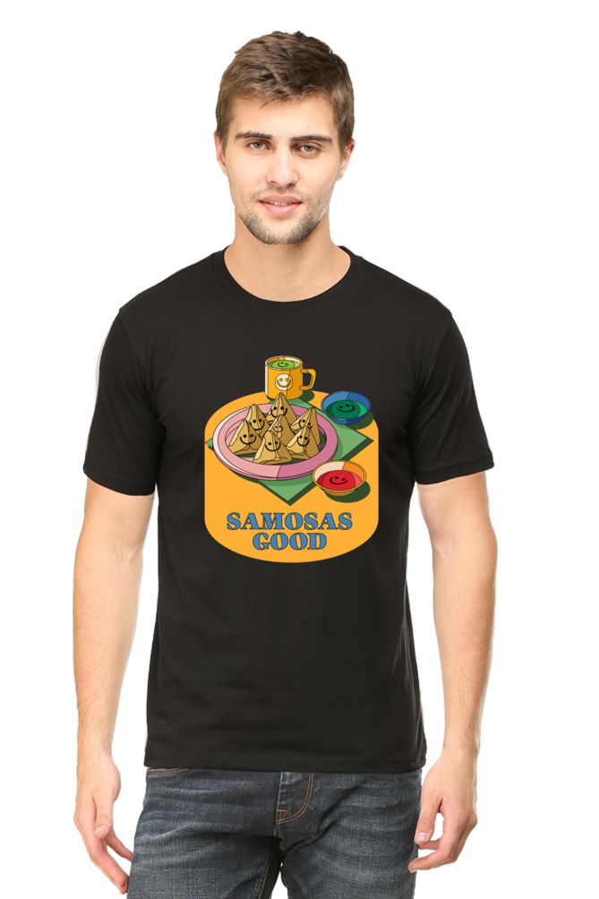 Samosas Good Round Neck T-Shirt