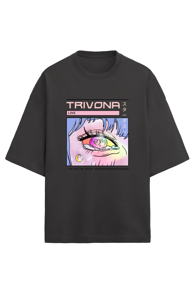 Anime Oversized Terry Tee – Unisex Comfort