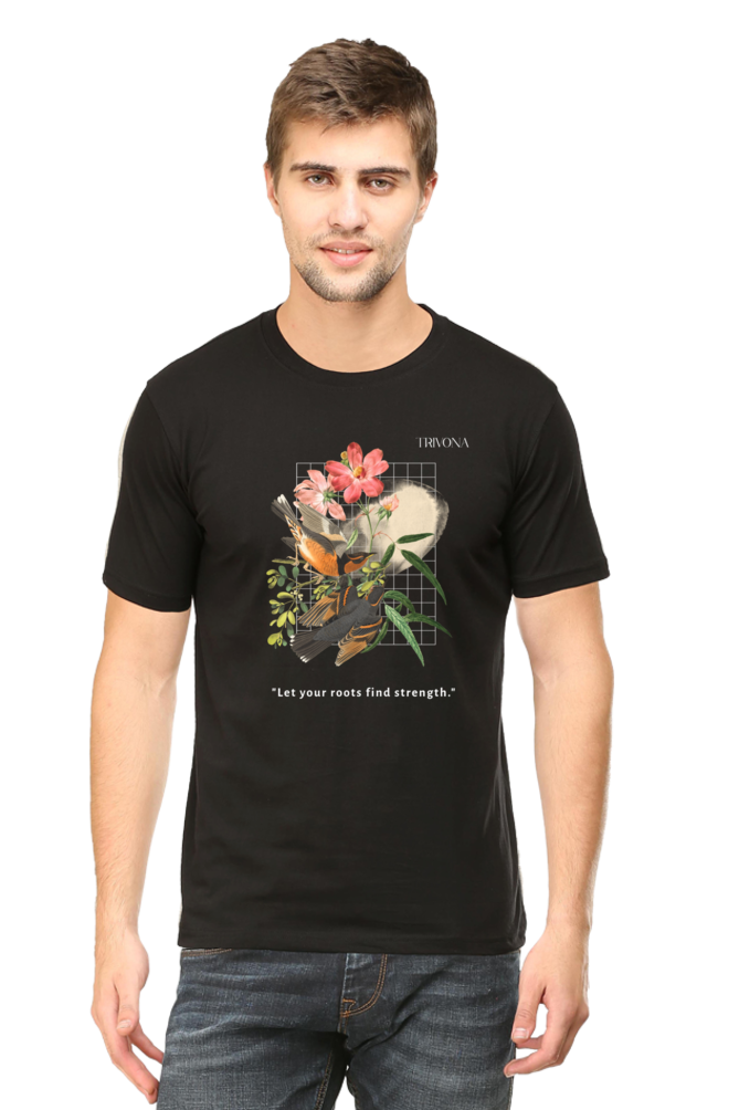 Let your roots find strength Plant Round Neck Tee