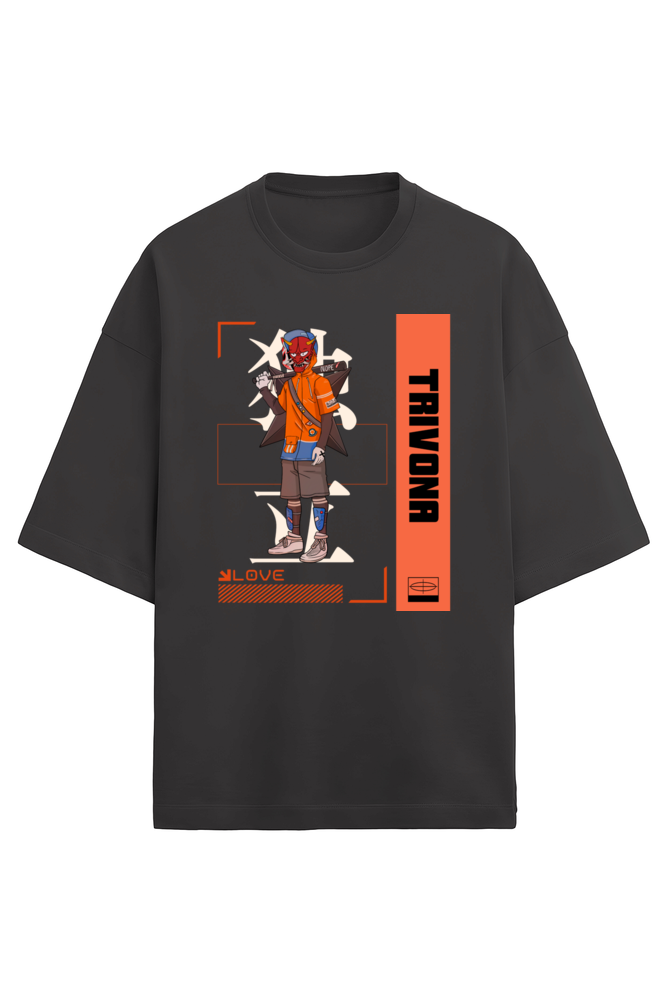 Anime Oversized Terry Tee – Unisex Comfort