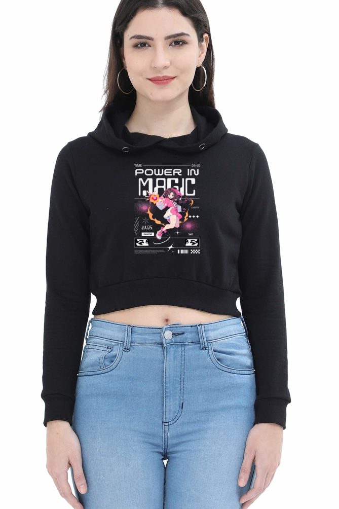 Power in Magic Crop Hoodie