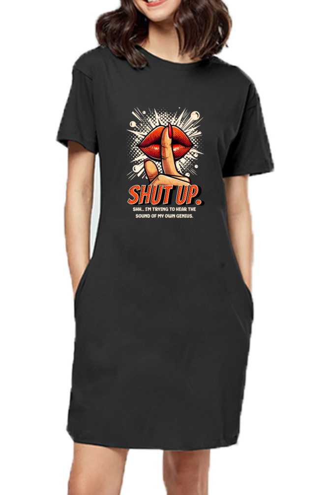 Shut-up t-shirt dress