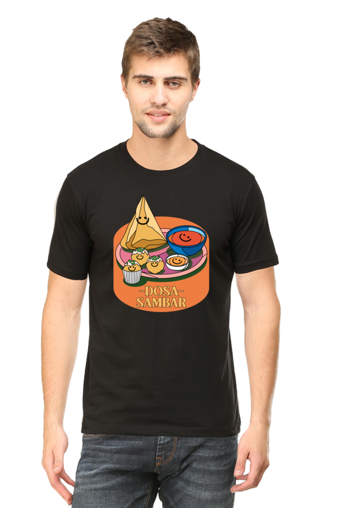 Dosa Sambar Round Neck Food T-Shirt