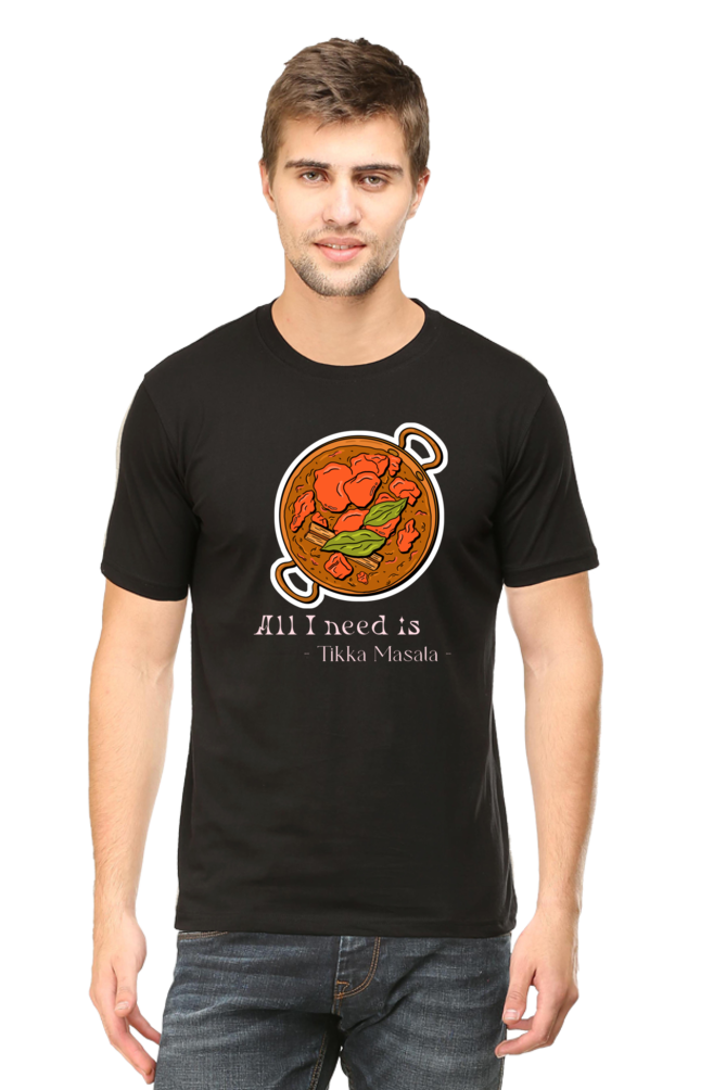 Tikka Masala Round Neck food T-Shirt