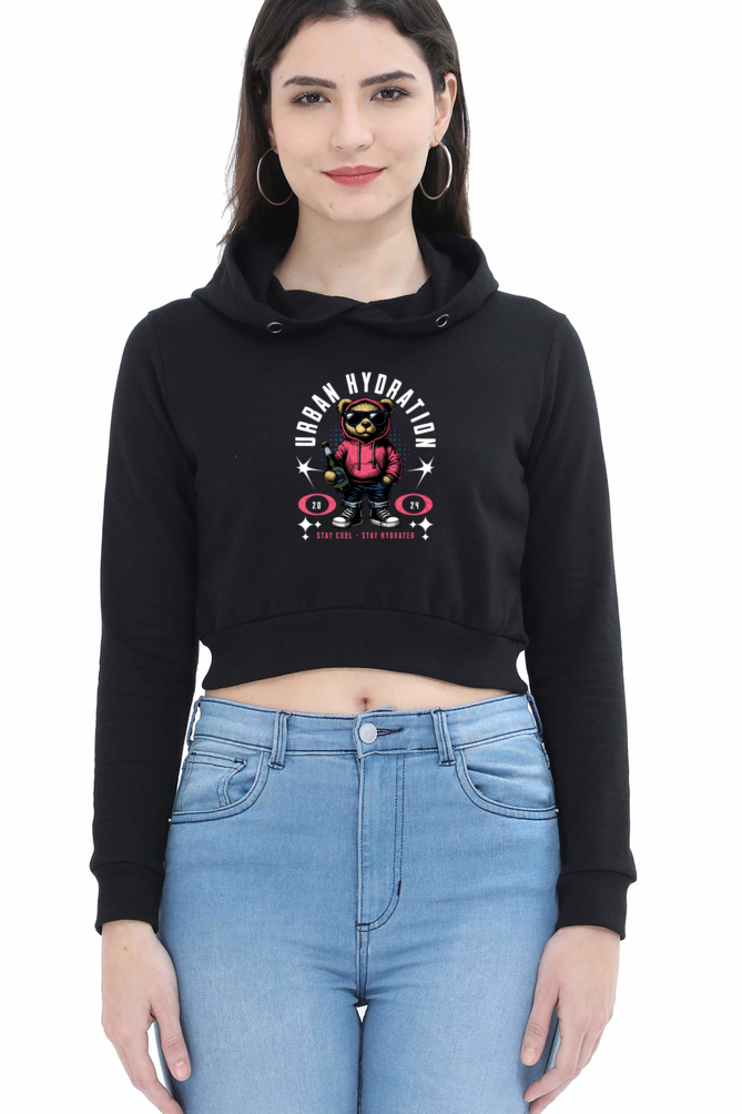 Urban Hydration Crop Hoodie