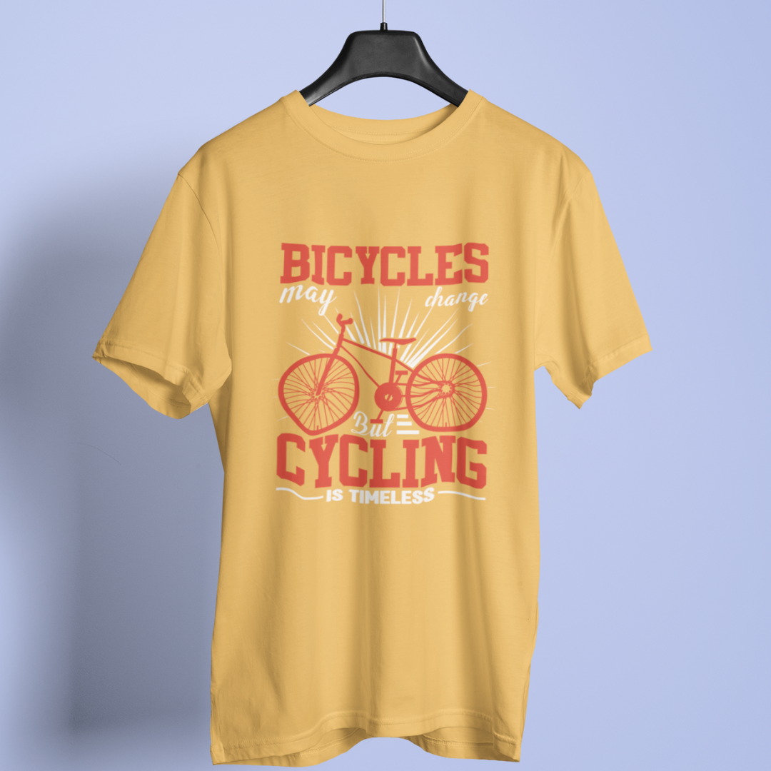 Bicycling round neck t-shirt