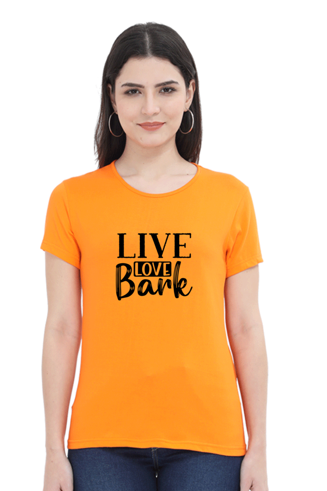 Female Round Neck Half Sleeve T-Shirt - Dog Lover's Classic