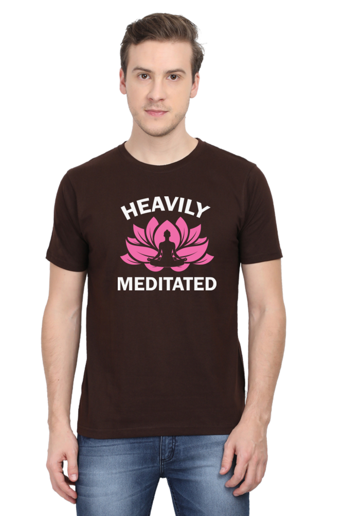 Heavily Meditated round neck t-shirt Iconic