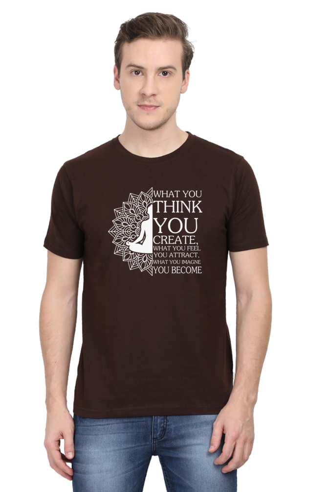 What you think you create round neck t-shirt Iconic