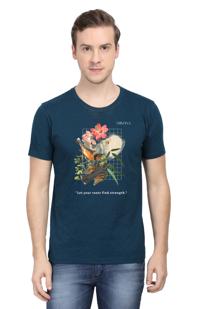 Let your roots find strength Plant Round Neck Tee