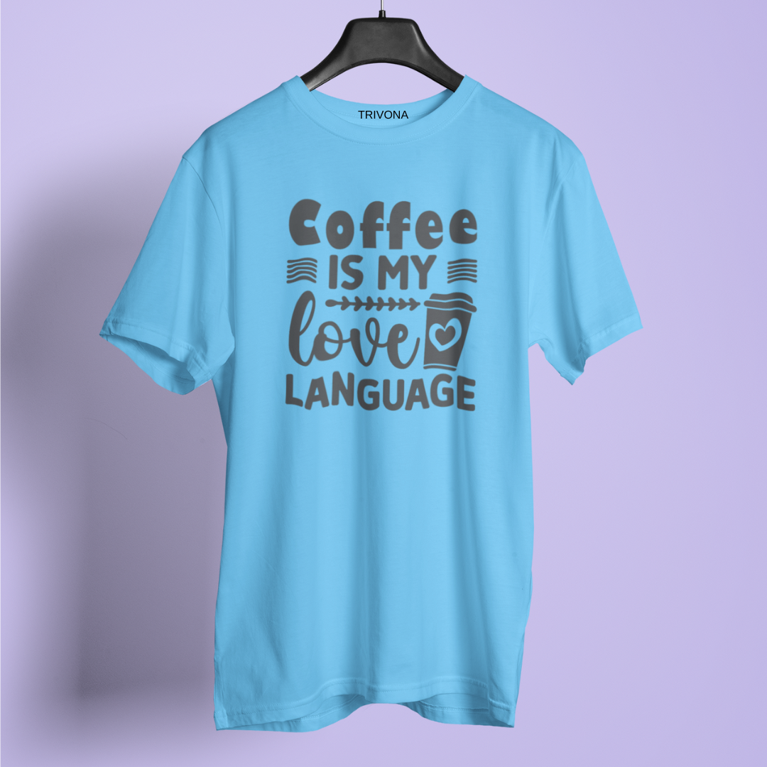 Unisex Coffee Lover's Round Neck Half Sleeve T-Shirt ☕