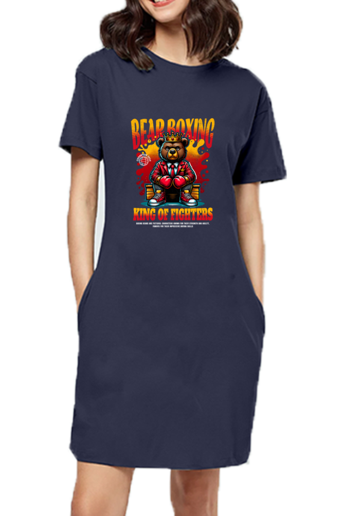 Bear Boxing t-shirt dress