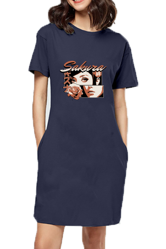 Sakura t-shirt dress