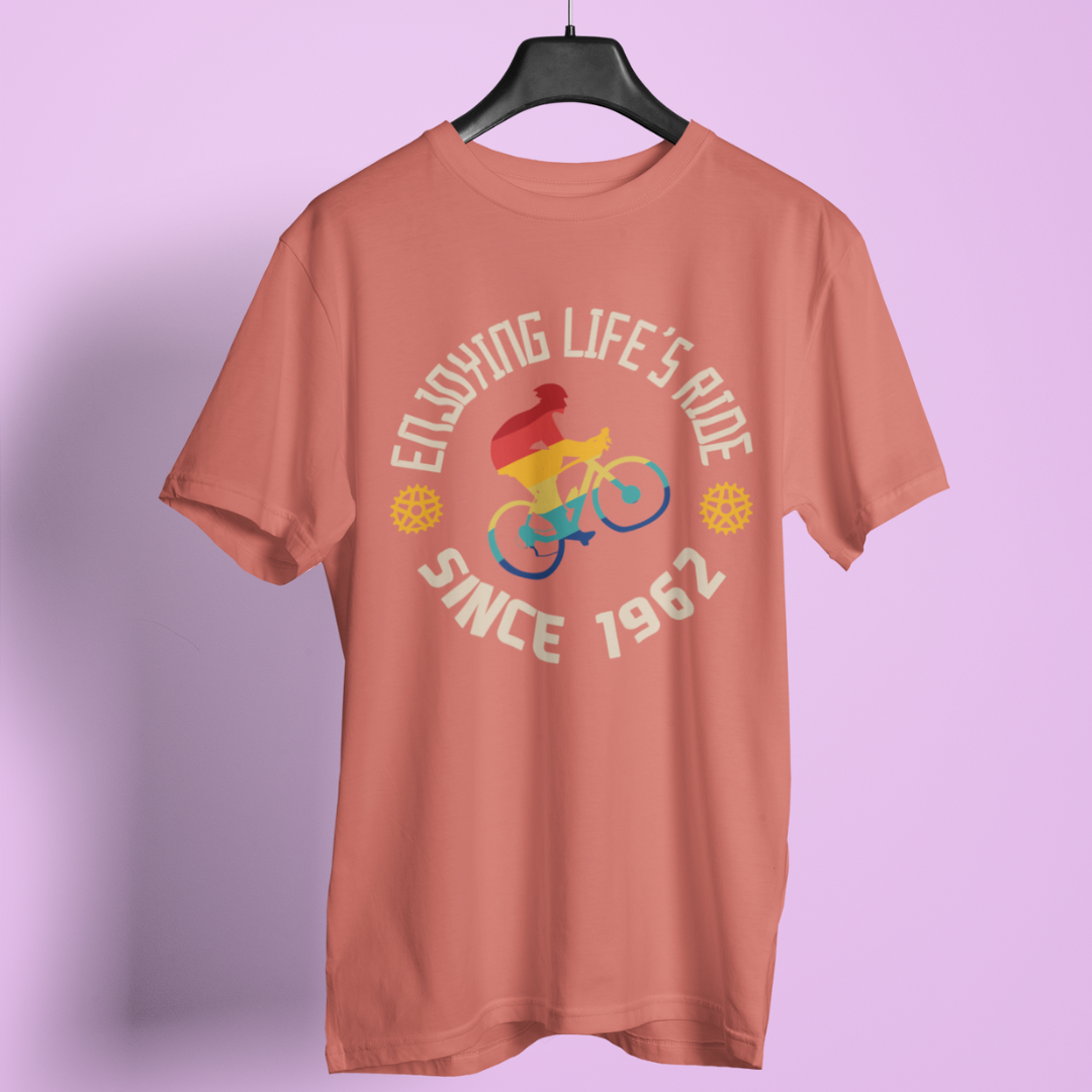 Enjoying life's ride  round neck t-shirt