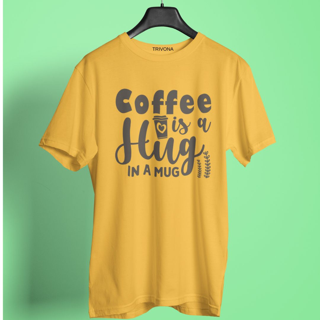 Unisex Coffee Lover's Round Neck Half Sleeve T-Shirt ☕