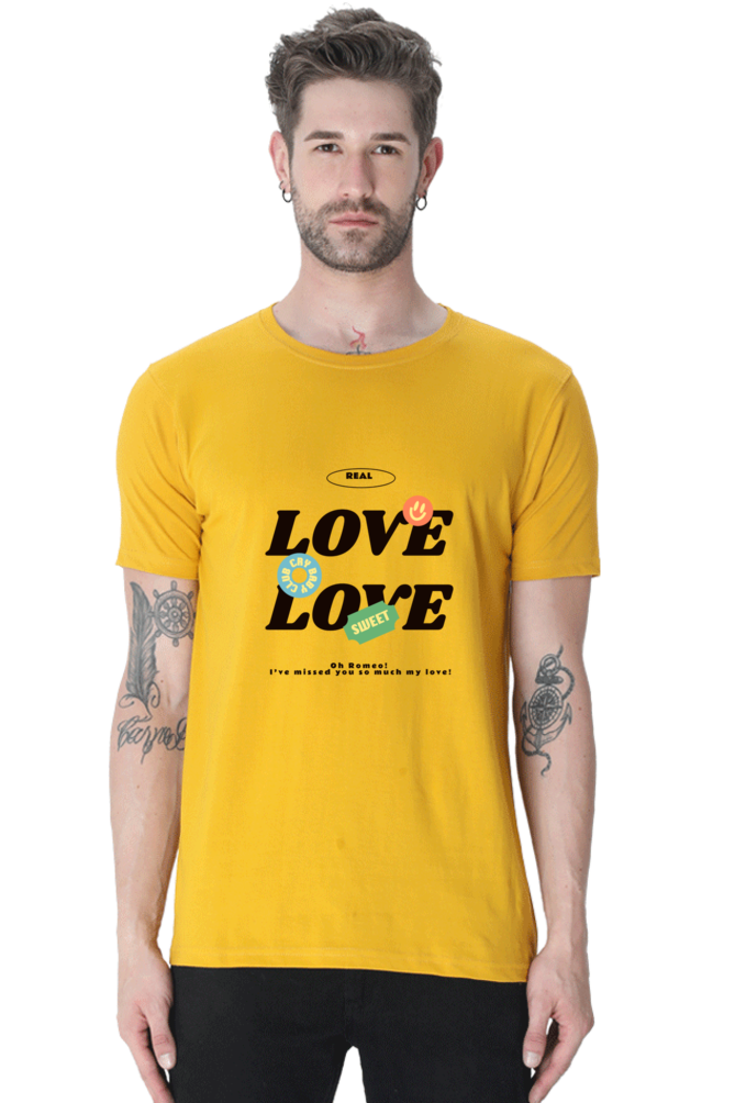 LOVE Round Neck Half Sleeve Classic T-Shirt